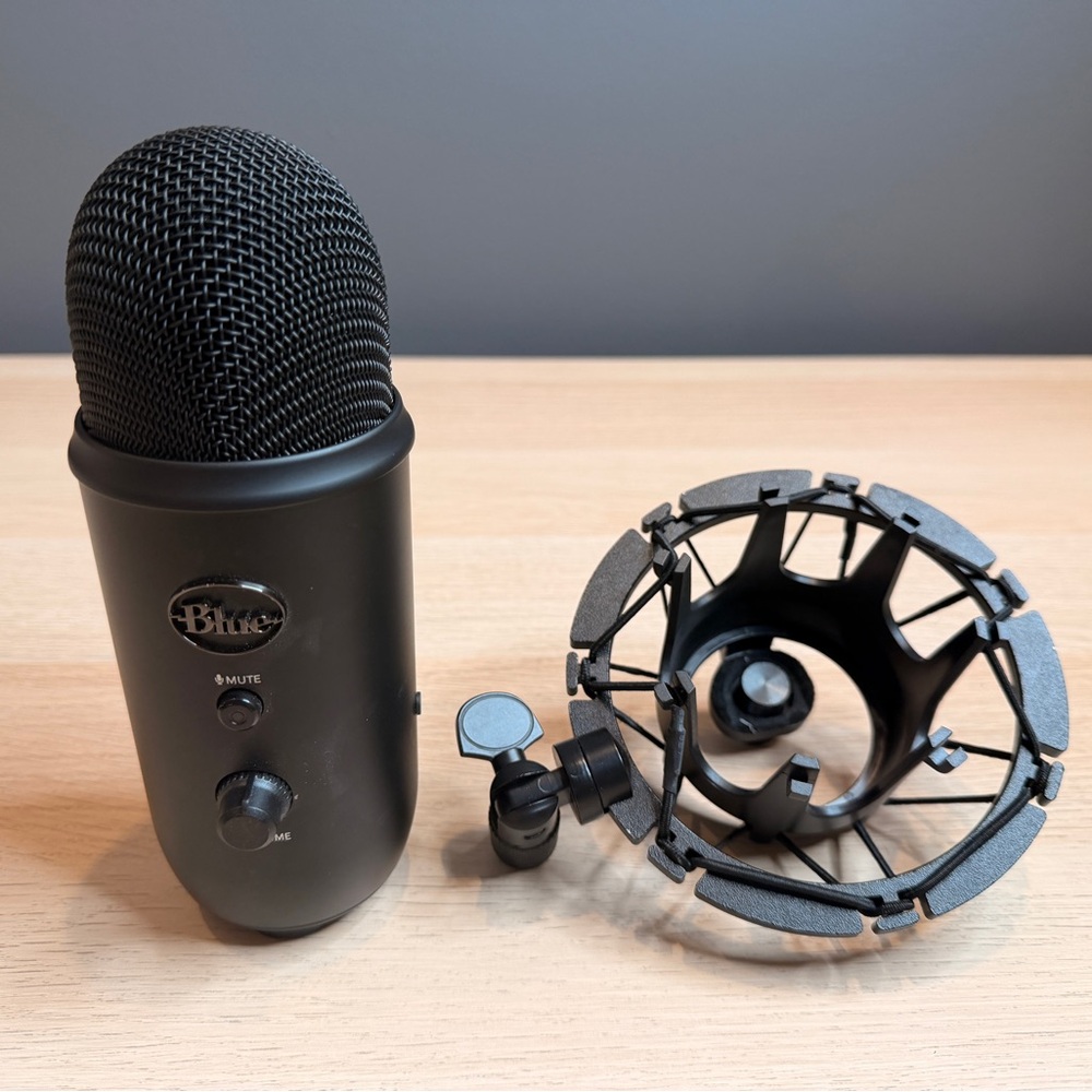 USB Microphone with Shock Mount - Black